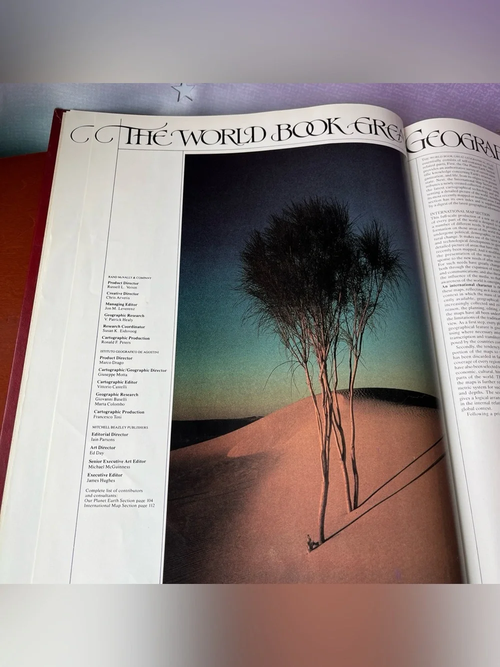 TheWorld Book Great Geographical Atlas, Rand McNally & Co. 1983 - Coffee Table